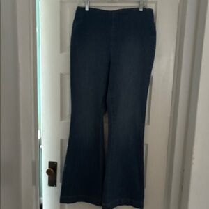 INC International Concepts Denim Pull-On Flare Jeans